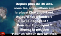 Pour un retour des artistes place Chateaubriand à Saint-Malo